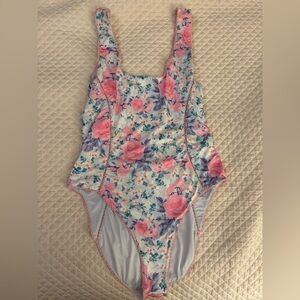LoveShackFancy Mikkel Floral One-Piece Swimsuit